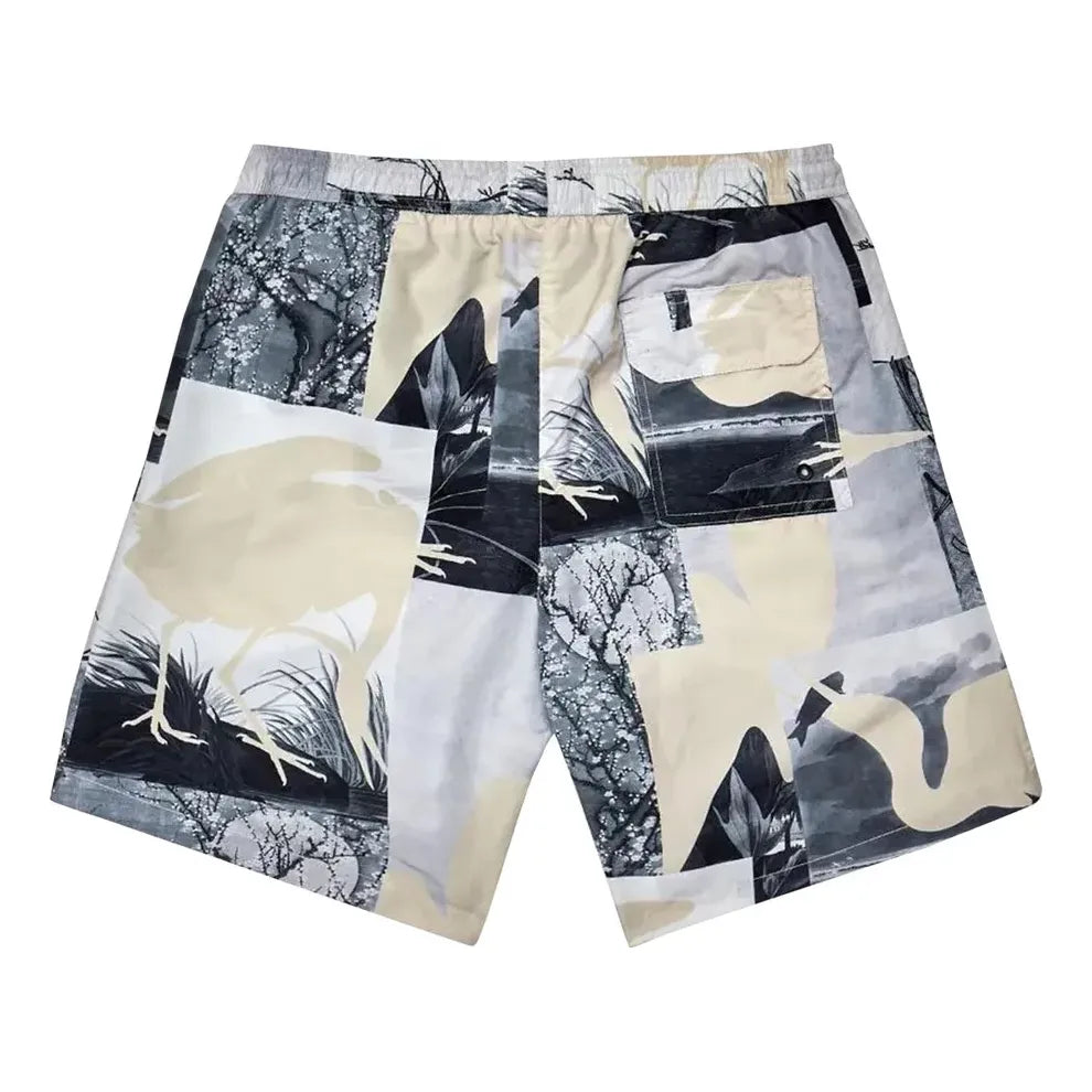 HERON PRESTON Cutout Swimshorts 'Grey' HMFA005S21FAB0020900
