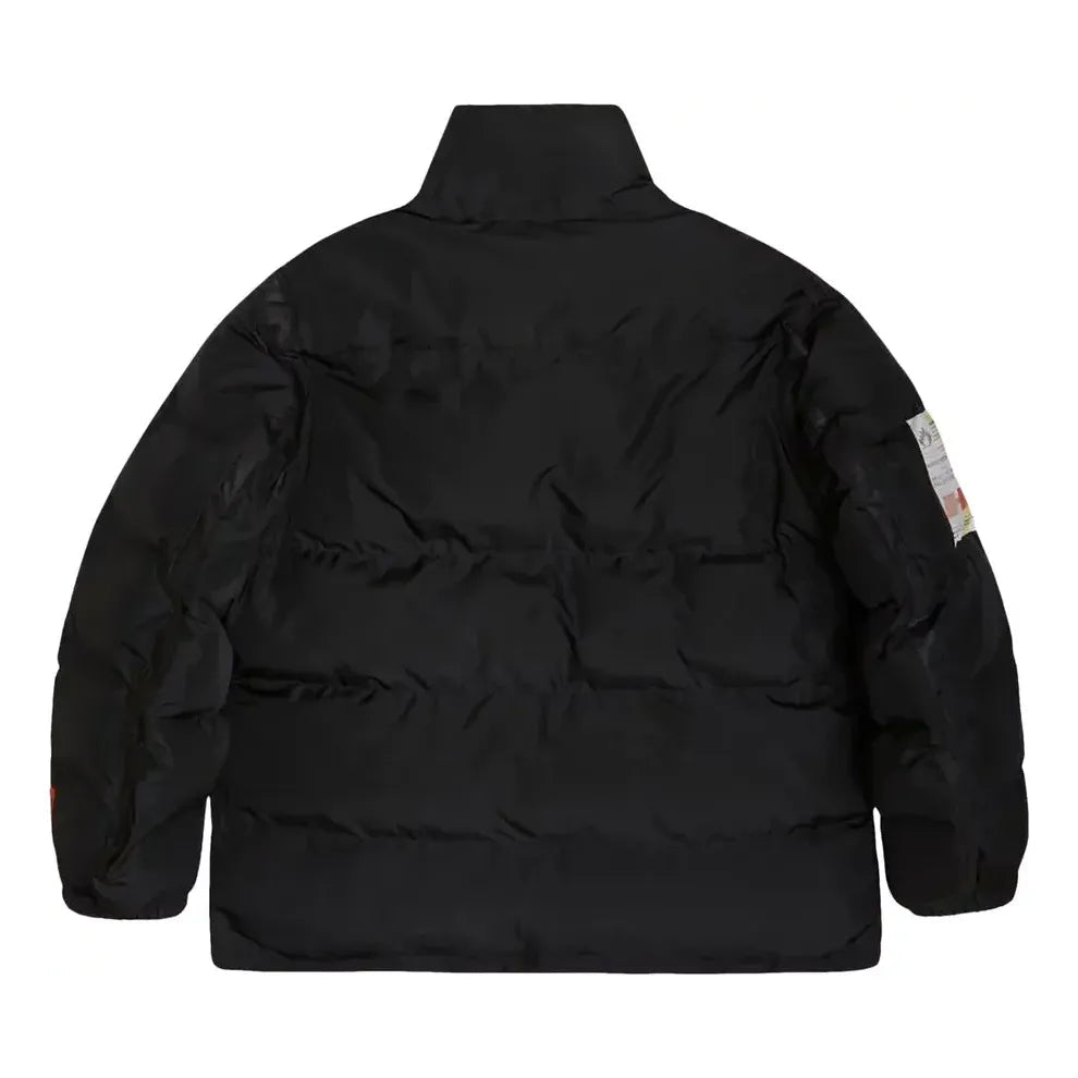HERON PRESTON Label Nylon Puffer Jacket 'Black' HMED008F21FAB0011000