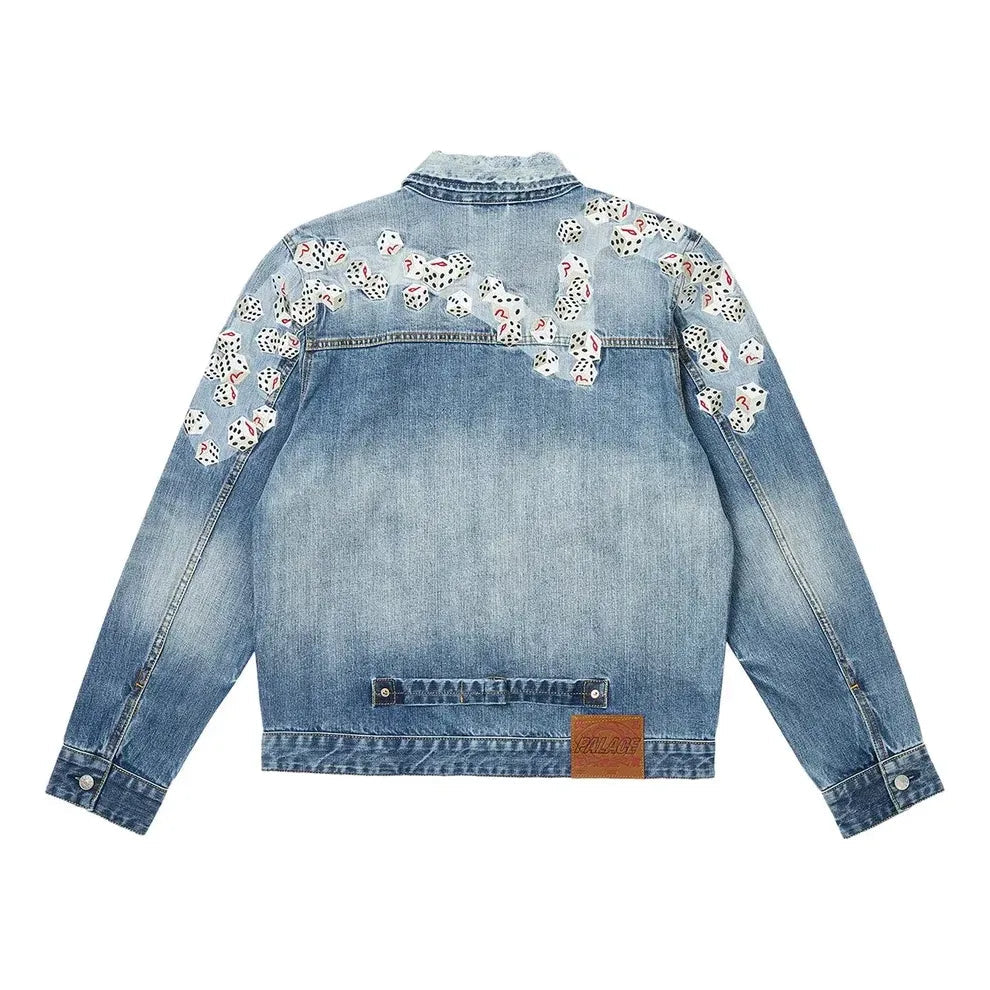Palace x Evisu Dice Denim Jacket 'Light Wash' 2ESPAM4DJ1147XXDNINDL