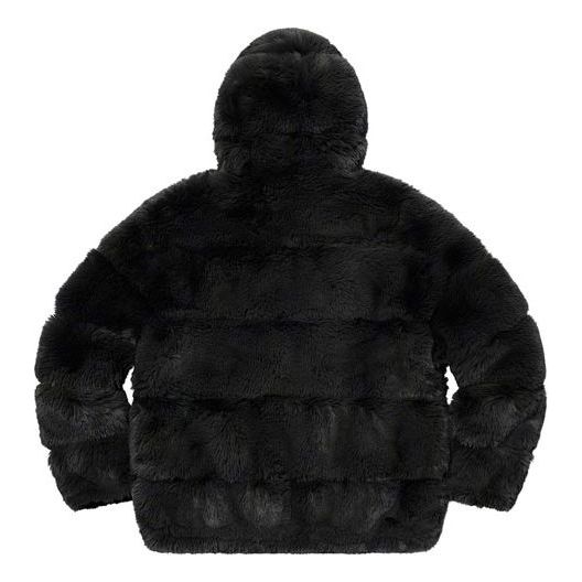 Supreme x WTAPS Faux Fur Hooded Jacket 'Black' SUP-FW21-343