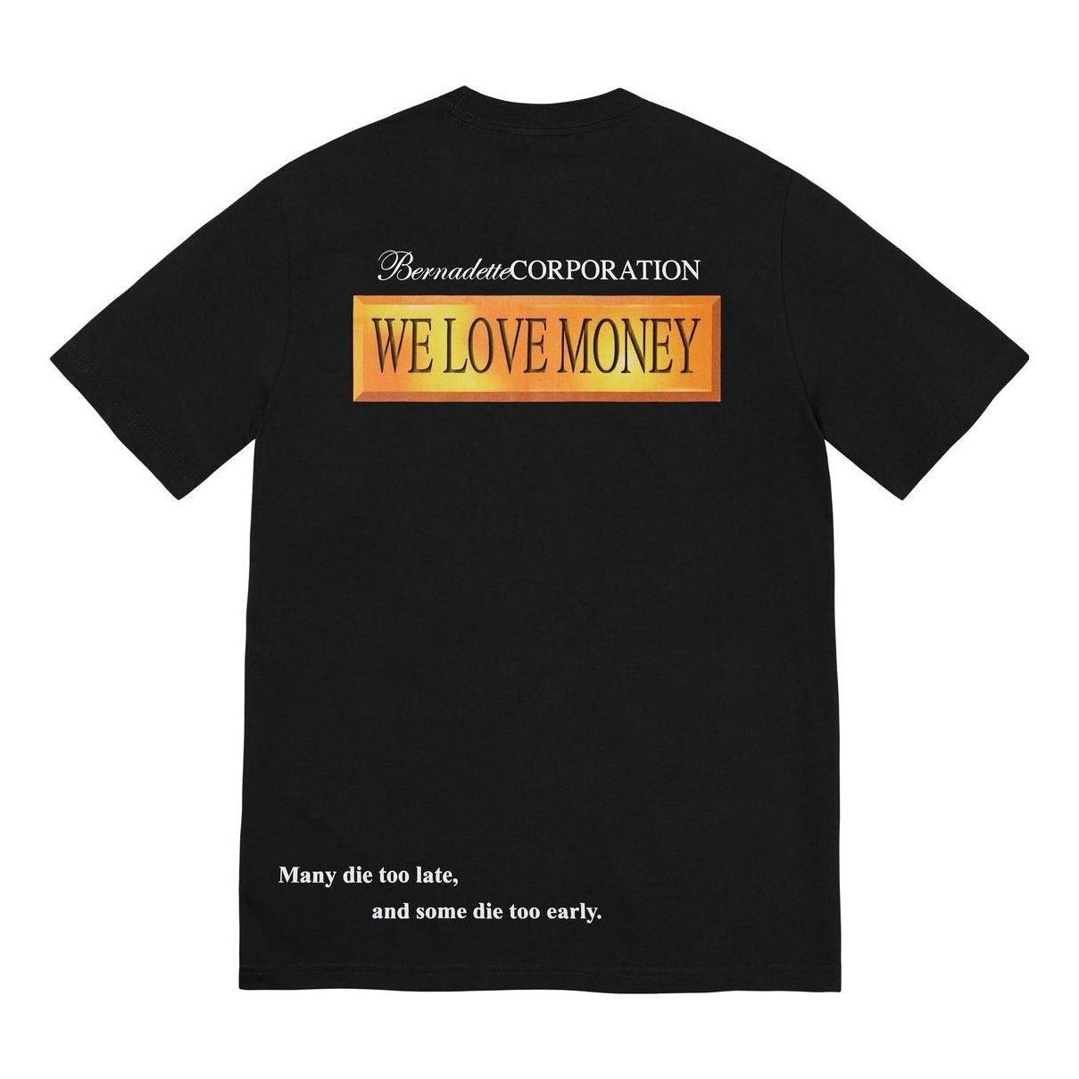 Supreme x Bernadette Corporation Money T-Shirt 'Black Gold' SUP-SS23-223