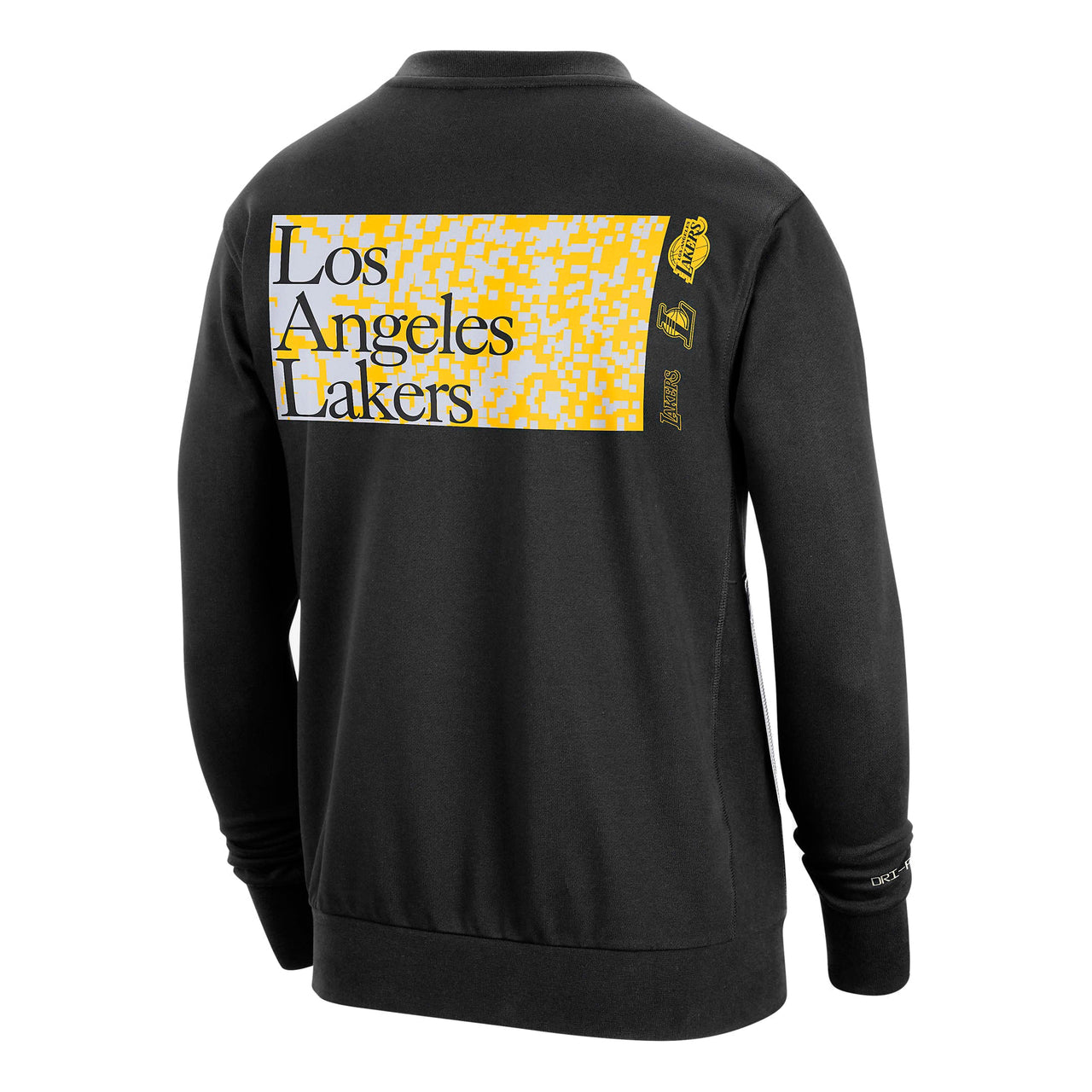 Nike x NBA Los Angeles Lakers Crew-Neck Sweatshirt 'Black' FD8654-010