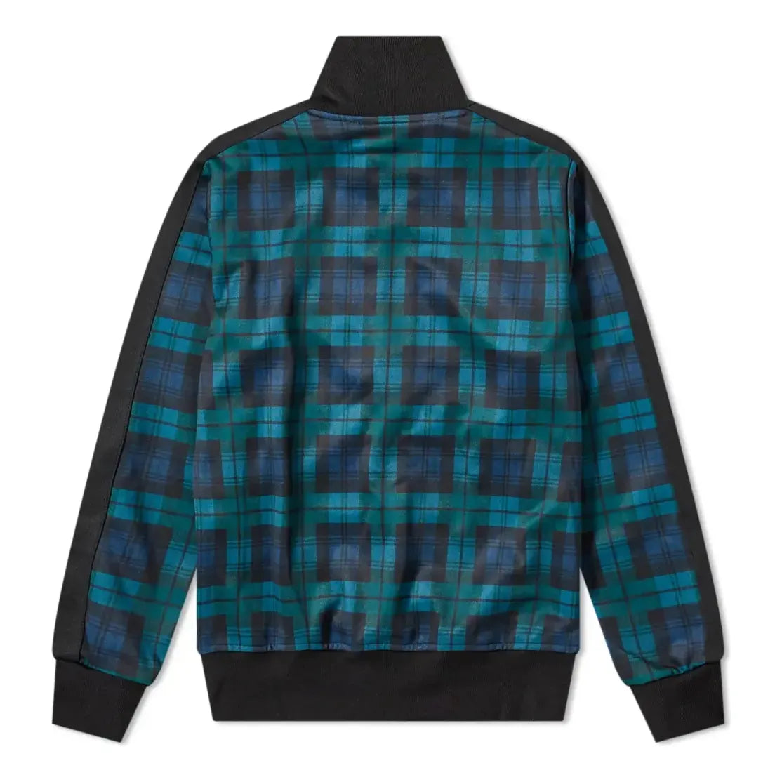 Palm Angels Black Watch Tartan Track Jacket 'Navy Green' PMBD001E20FAB0041201