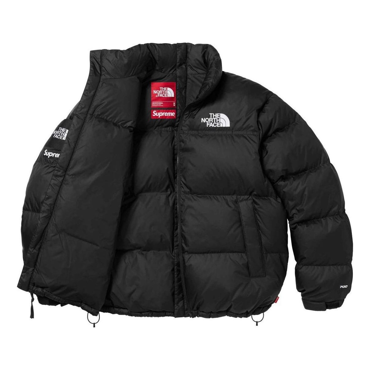 Supreme x The North Face Split Nuptse Jacket 'Black White' SUP-SS24-052