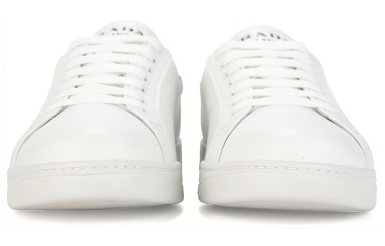 PRADA Wear-Resistant Low-Top Skateboard Shoes Men's White