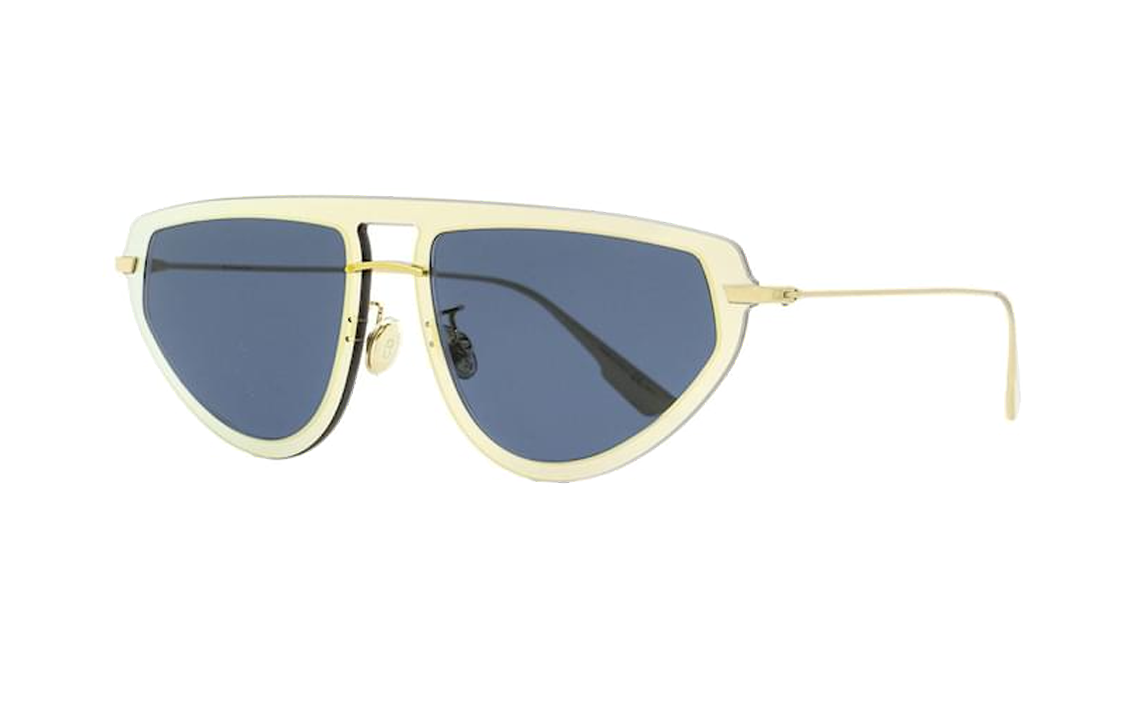 DIOR Plastic Metal Aviator Sunglasses Women's Gold