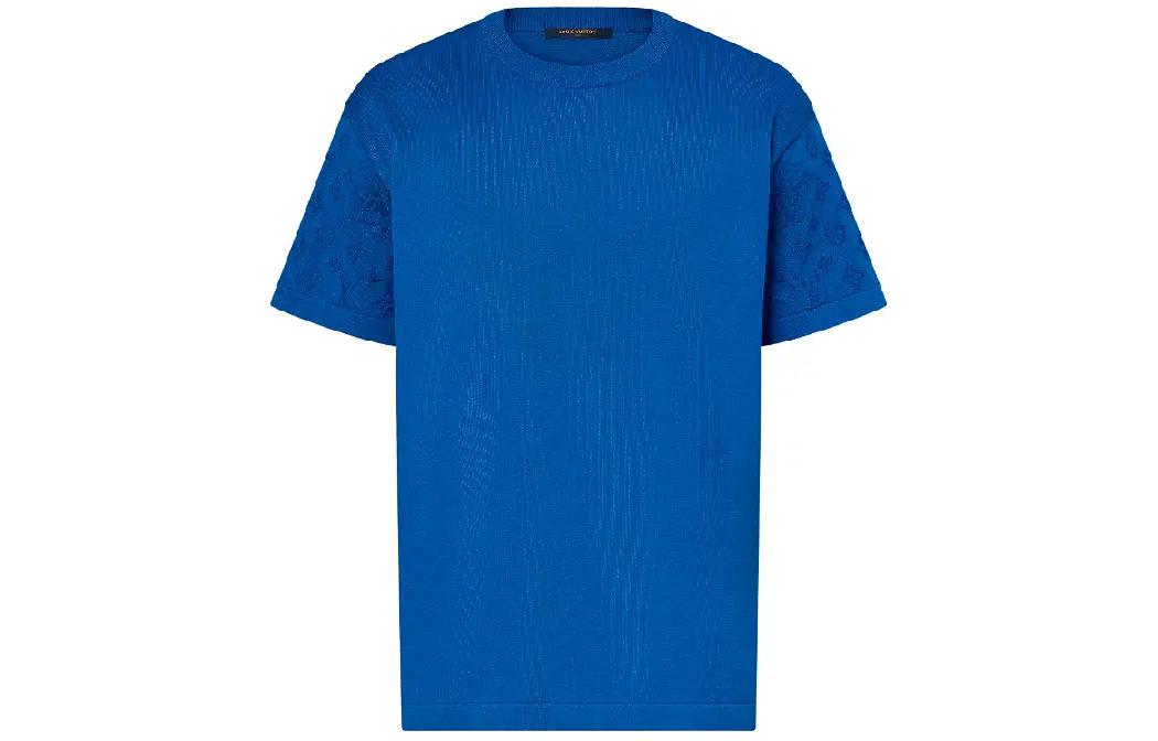 LOUIS VUITTON Short Sleeved Signature Crewneck