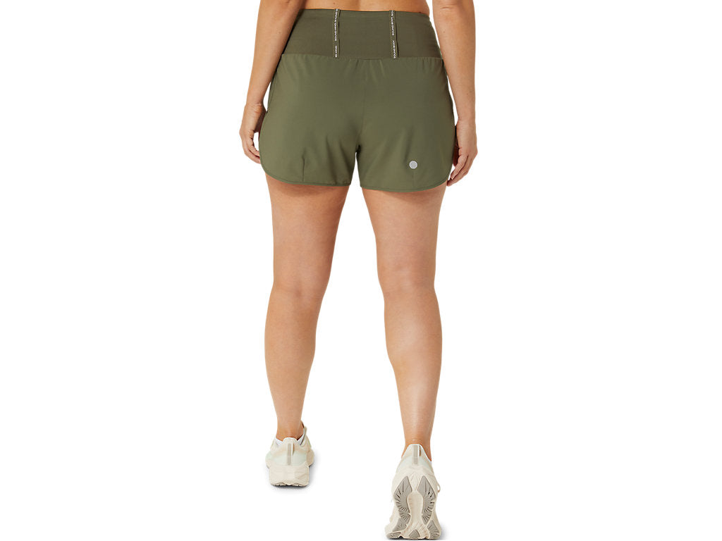 (WMNS) ASICS Road 3.5inch Running Shorts 'Mantle Green' 2012C965-300