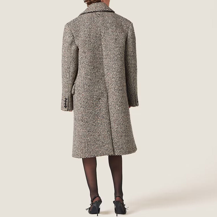 MIU MIU Coats Women's Cocoa Brown