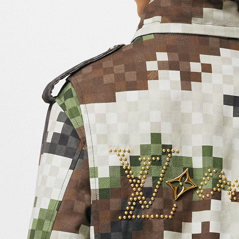LOUIS VUITTON Cotton Damier Damoflage Parka