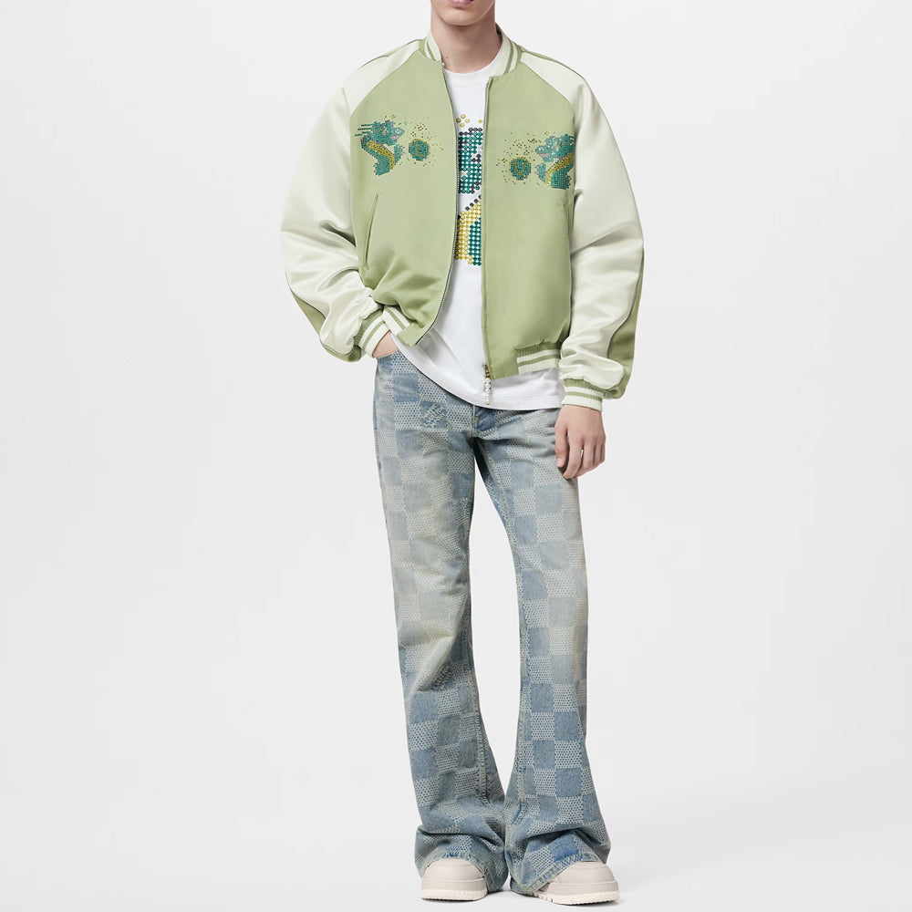 LOUIS VUITTON SS24 Baseball Jackets & Coats Men's Green