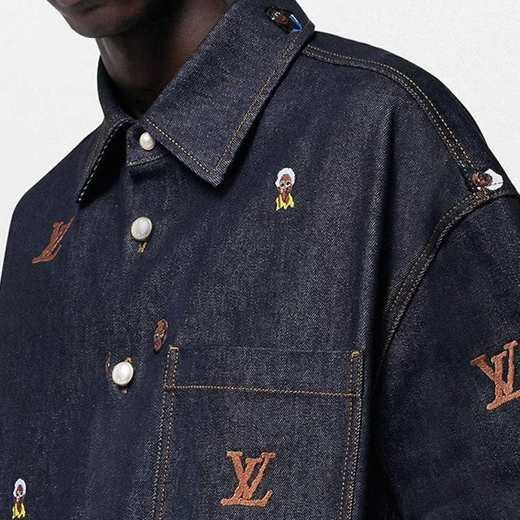 LOUIS VUITTON Embroidered Denim Overshirt Henry Taylor