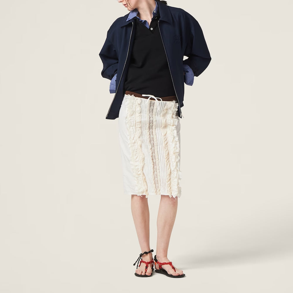 MIU MIU SS24 Jackets Coats Women's Marine Blue