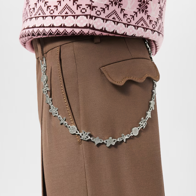 LOUIS VUITTON Monogram Craggy Belt Chain And Bag Charm