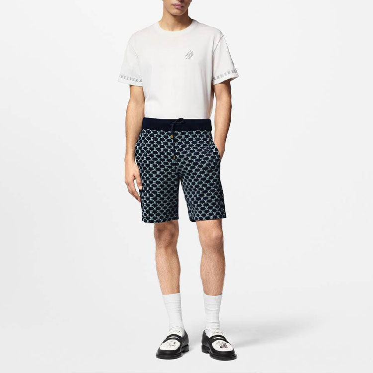 LOUIS VUITTON 1AGMIF Signature Short-Sleeved Cotton Crewneck