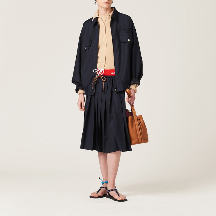MIU MIU Batavia Wool Bomber Jacket