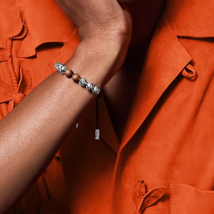 LOUIS VUITTON Brass Bracelets Men's Silver
