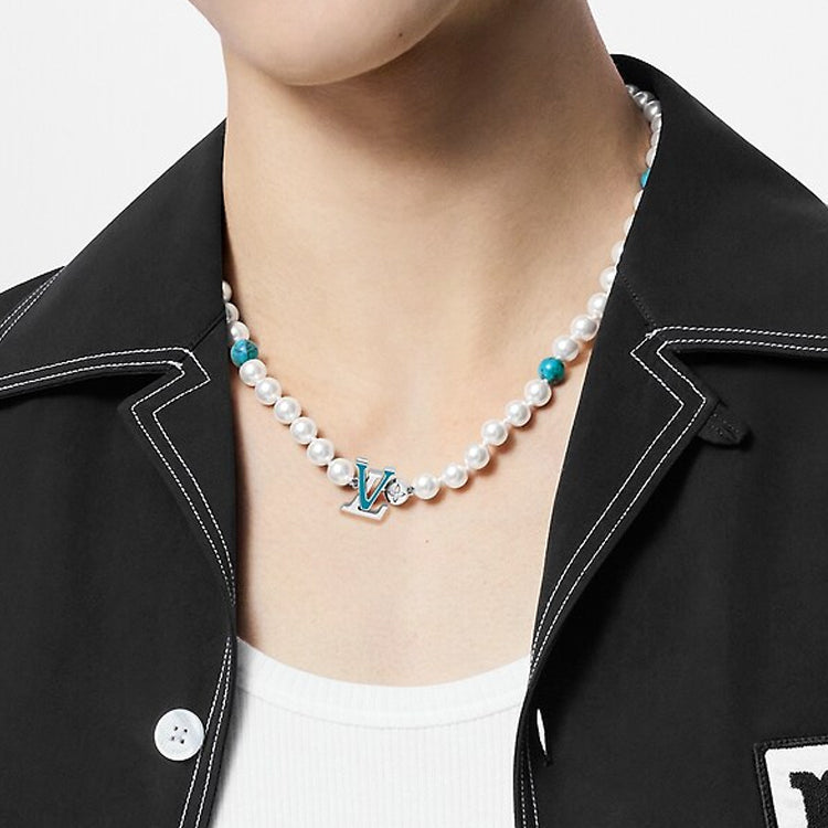 LOUIS VUITTON Turquoise Rodeo Necklace
