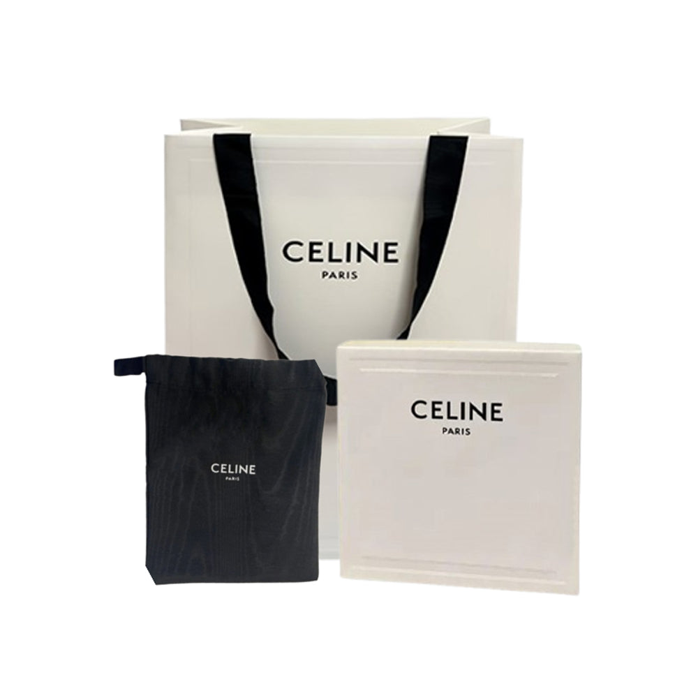 CELINE Logo Plaque Stitch Detailed Belt