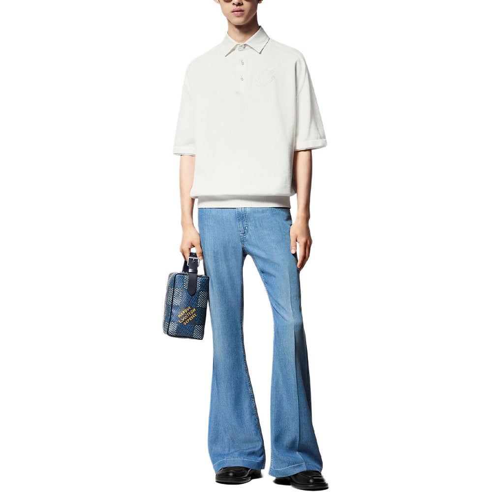 LOUIS VUITTON SS24 Polo Shirt Men's White