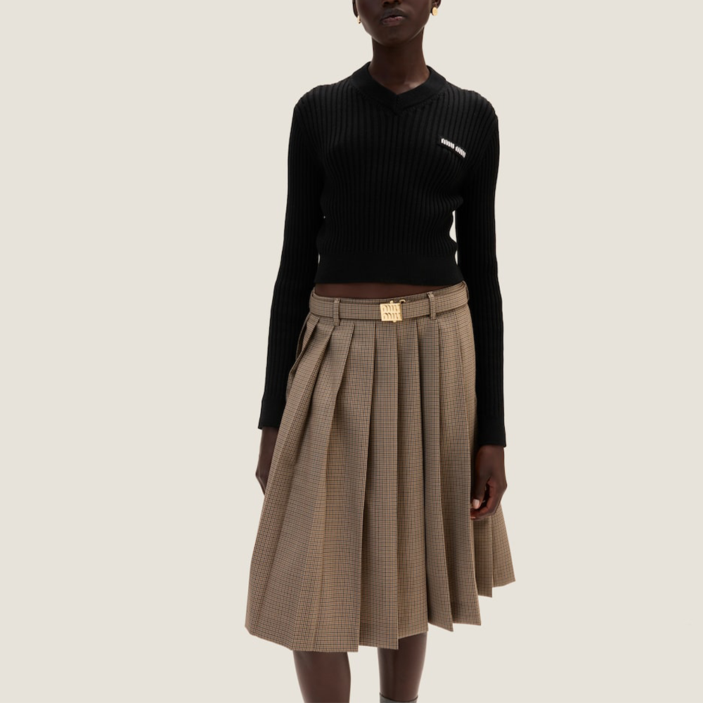 MIU MIU SS24 Sweater Women's Black