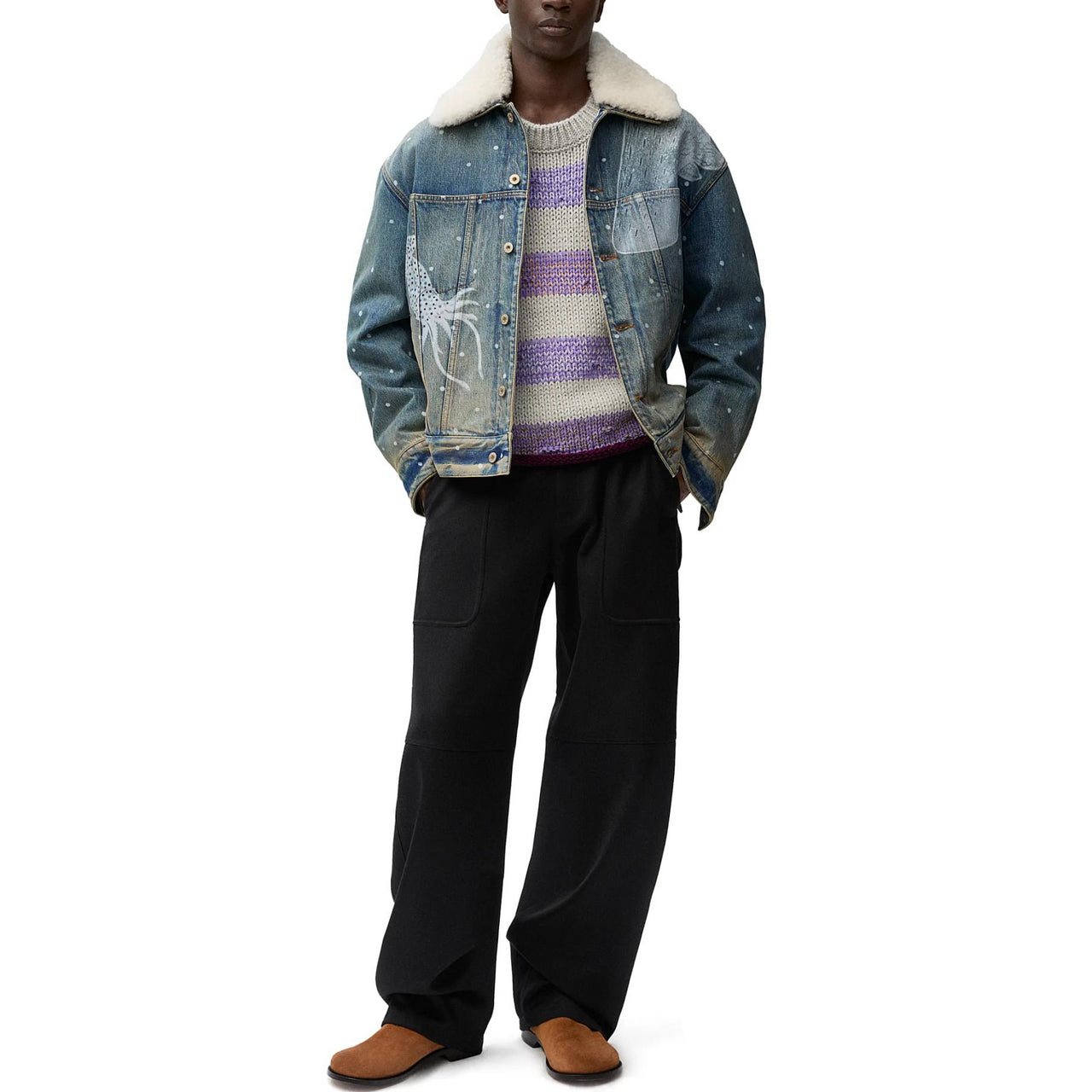 LOEWE Button-Up Denim Jacket