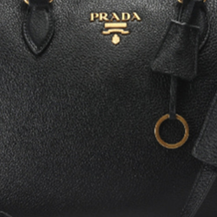PRADA Cow Leather Shoulder Bag, Crossbody Bag, Handbag Women's Black