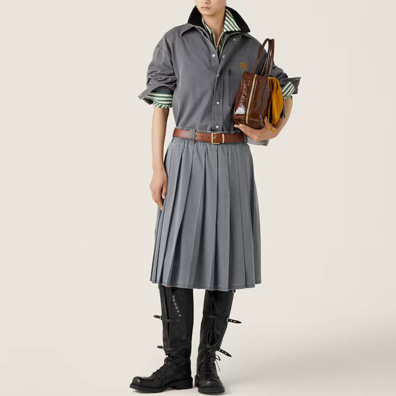 MIU MIU Shirts Women's Gray