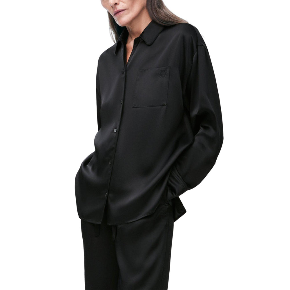 LOEWE SS25 Women's Pre Selection Collection Pajama Top Women's Black