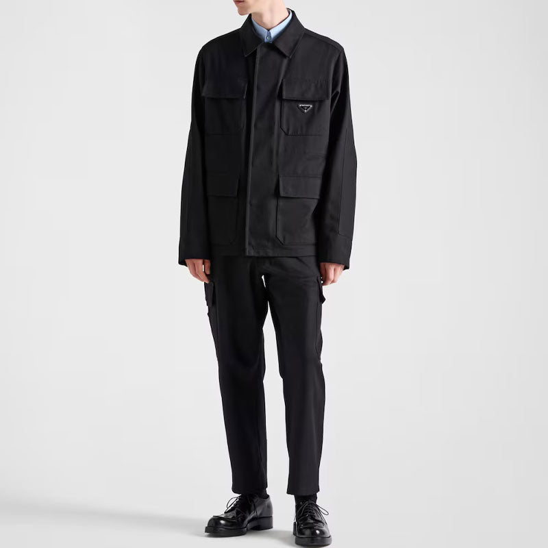 PRADA Triangle logo Trousers