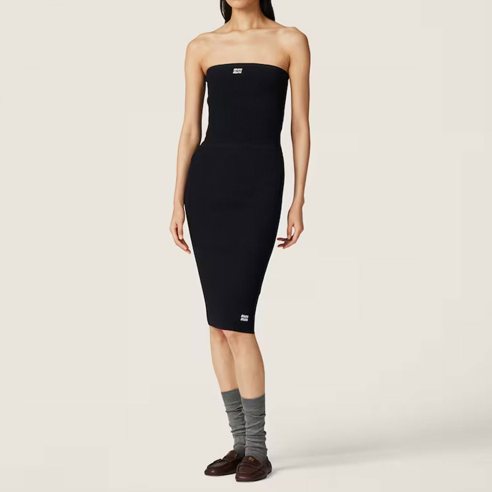MIU MIU Strapless Top Women's Black