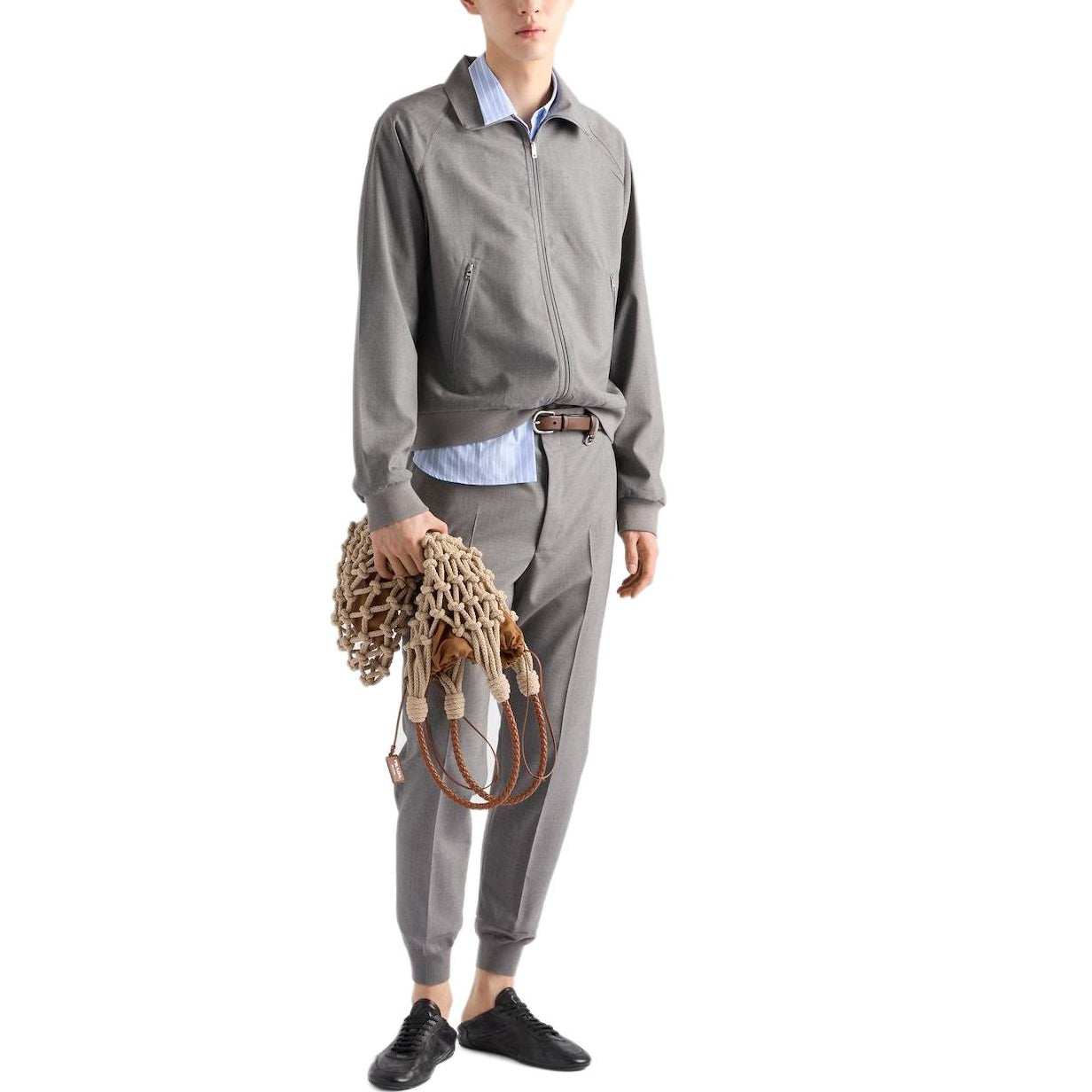 PRADA Jackets & Coats Men's Gray