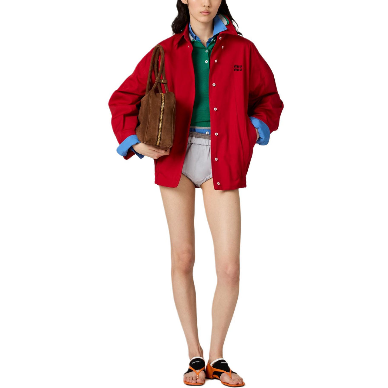 MIU MIU Poplin Bomber Jacket