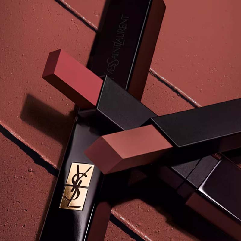 SAINT LAURENT Box Limited Edition Cold Tea Nude Lipsticks Matte Easy to Blend Adherent 2g