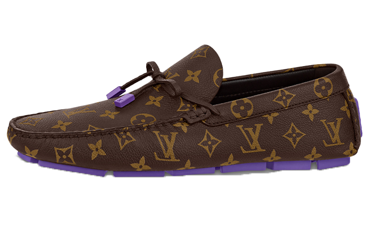 LOUIS VUITTON Driver Casual Shoes Men's Brown