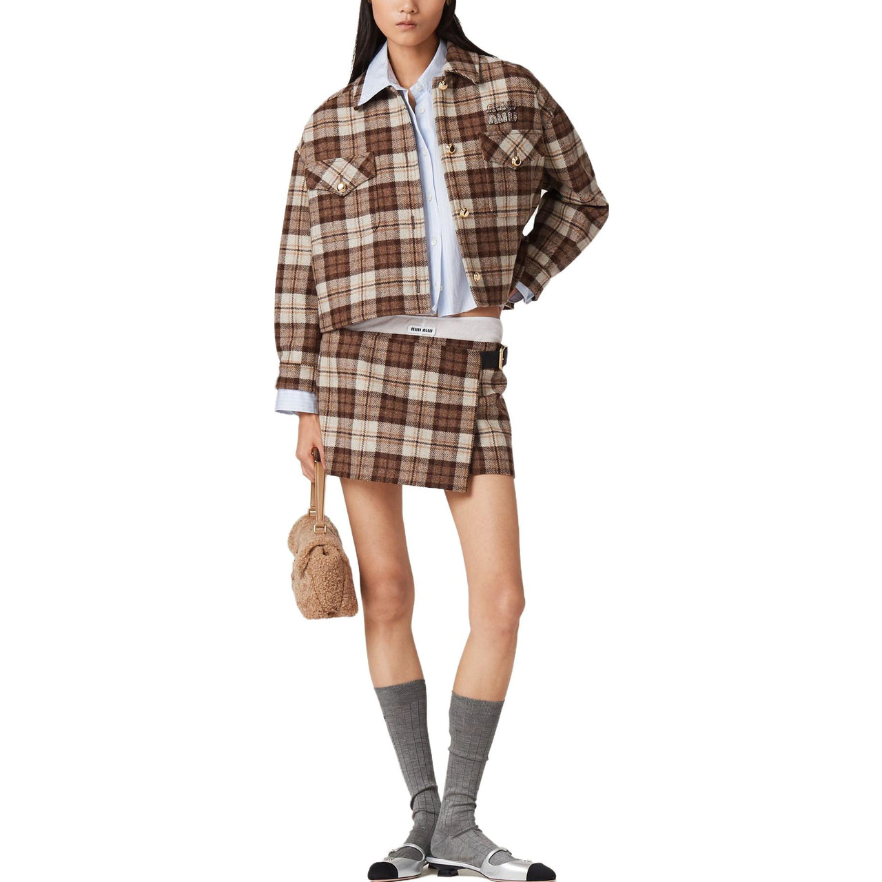 MIU MIU Jackets & Coats Women's Khaki