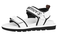 LOUIS VUITTON Pool Pillow Comfort Strap Sandals Women's White Black