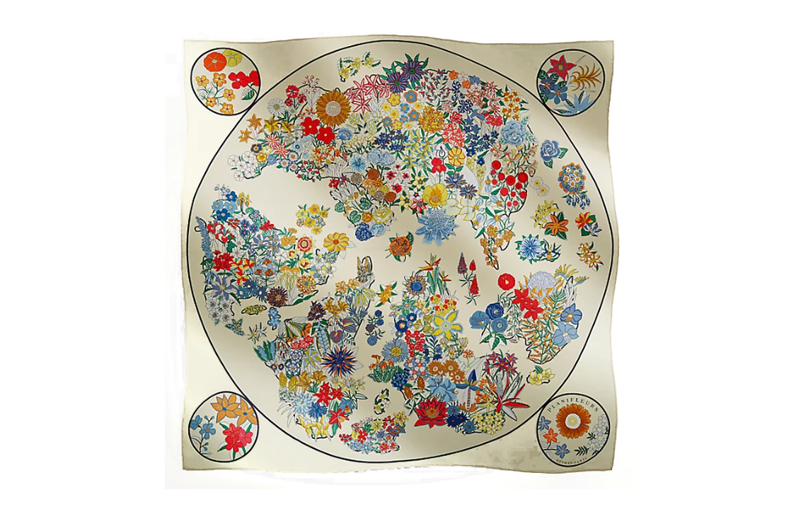 HERMES Silk Scarves Women's Multicolor