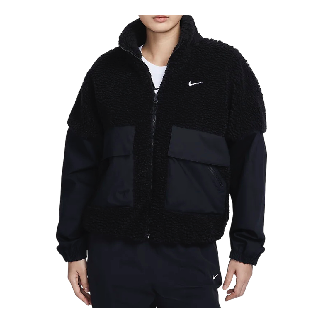 (WMNS) Nike Sportswear Essential Jacket 'Black' FV8017-010