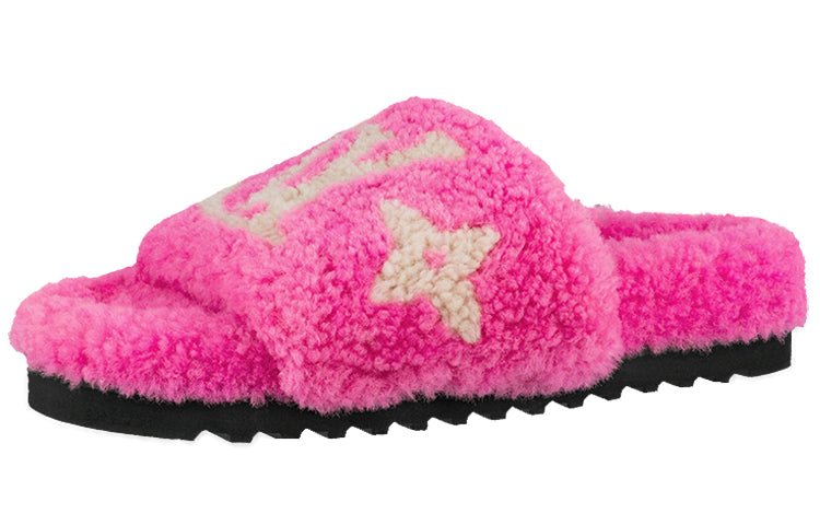 LOUIS VUITTON Paseo Comfort Slide Slippers Women's Pink