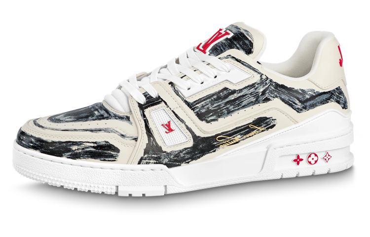 LOUIS VUITTON Trainer Colored In White Black