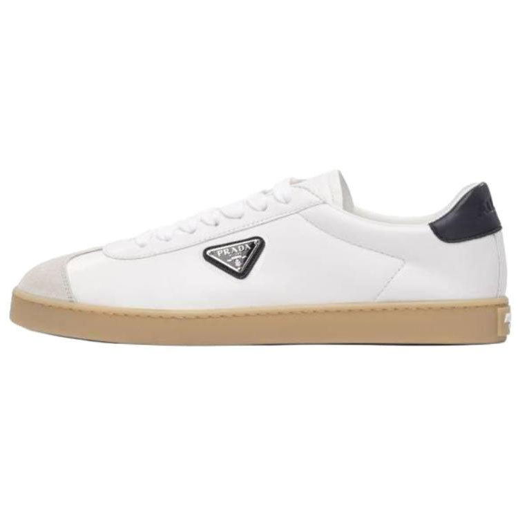 PRADA Low Top Skateboard Shoes Men's White