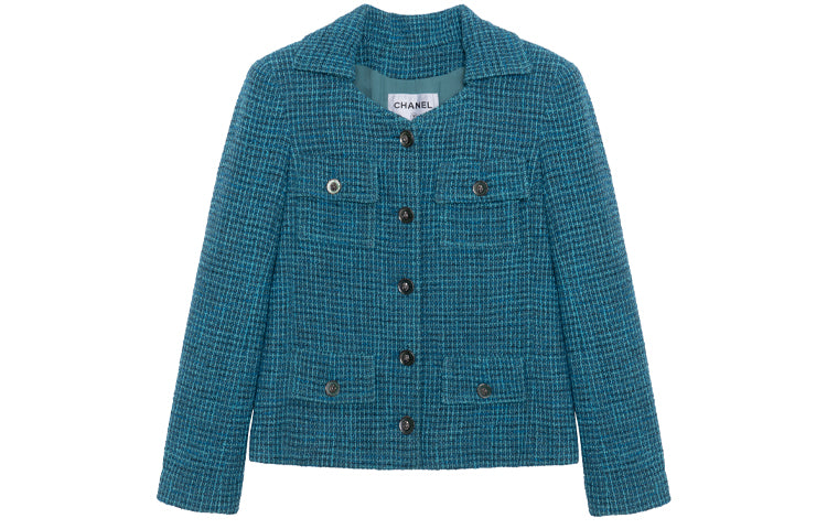 CHANEL Jacket Women's Turkish Blue
