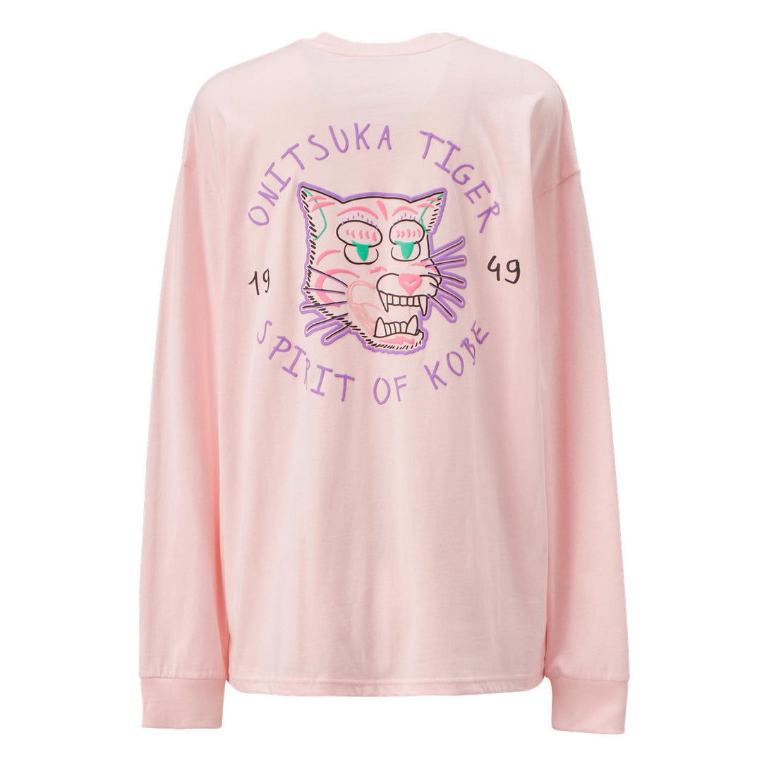 Onitsuka Tiger Graphic Long Sleeve T-shirt 'Light Pink' 2183B163-700