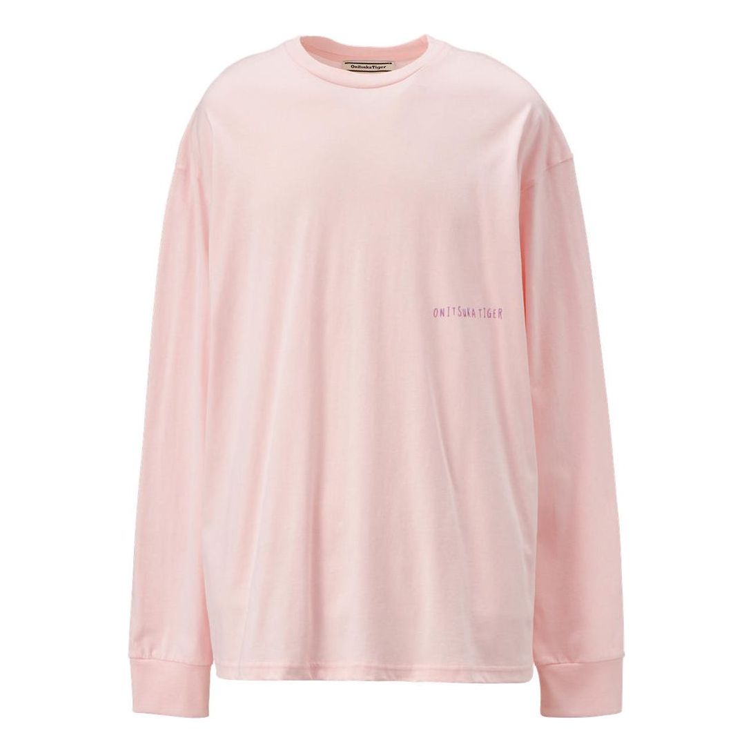 Onitsuka Tiger Graphic Long Sleeve T-shirt 'Light Pink' 2183B163-700