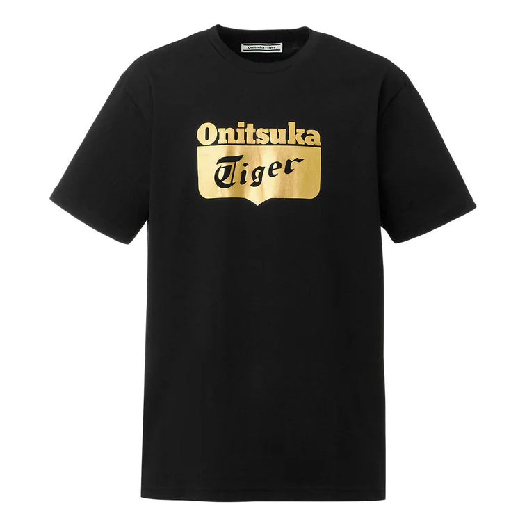Onitsuka Tiger Logo T-Shirt 'Black Gold' 2183B174-001