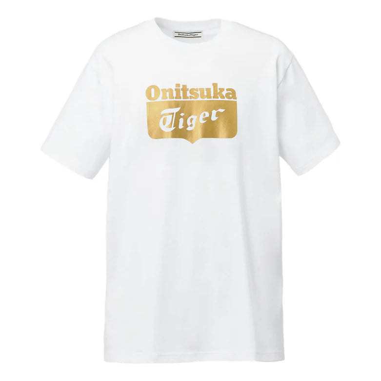 Onitsuka Tiger Logo T-Shirt 'White Gold' 2183B174-100