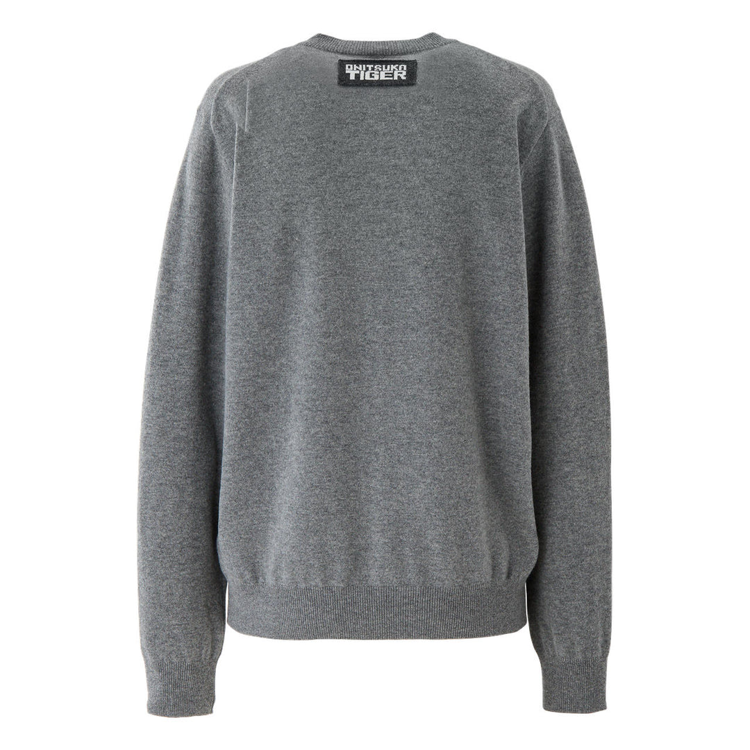 Onitsuka Tiger Knit Cardigan 'Heather Grey' 2183B364-020