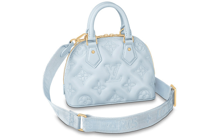 LOUIS VUITTON Alma Bb Quilted Blue Glacier