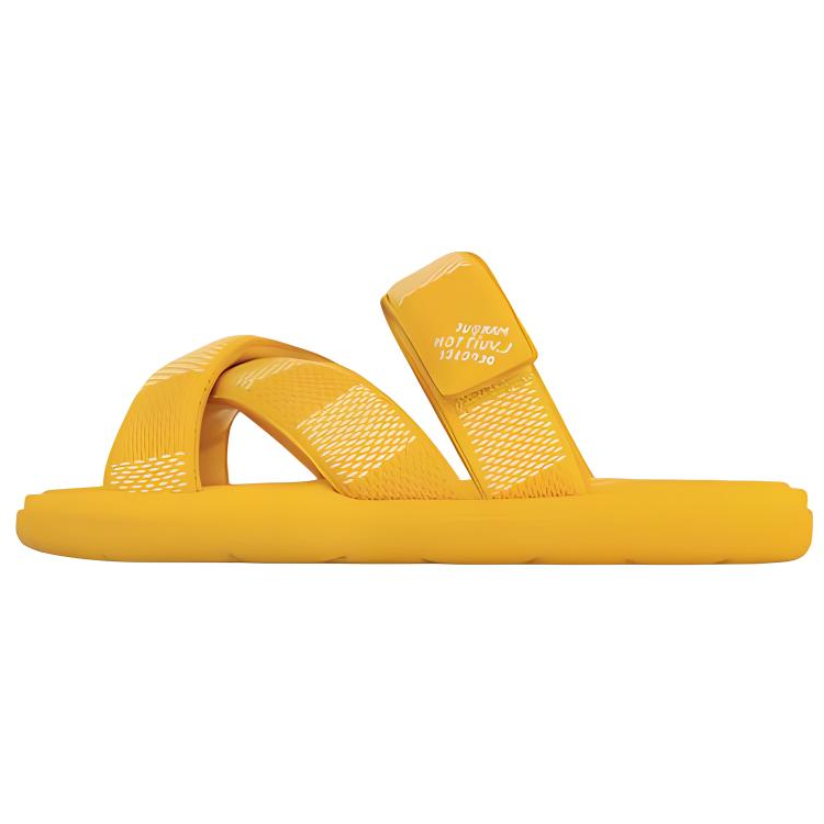 LOUIS VUITTON Rubber Sole Slide Slippers Men's Yellow